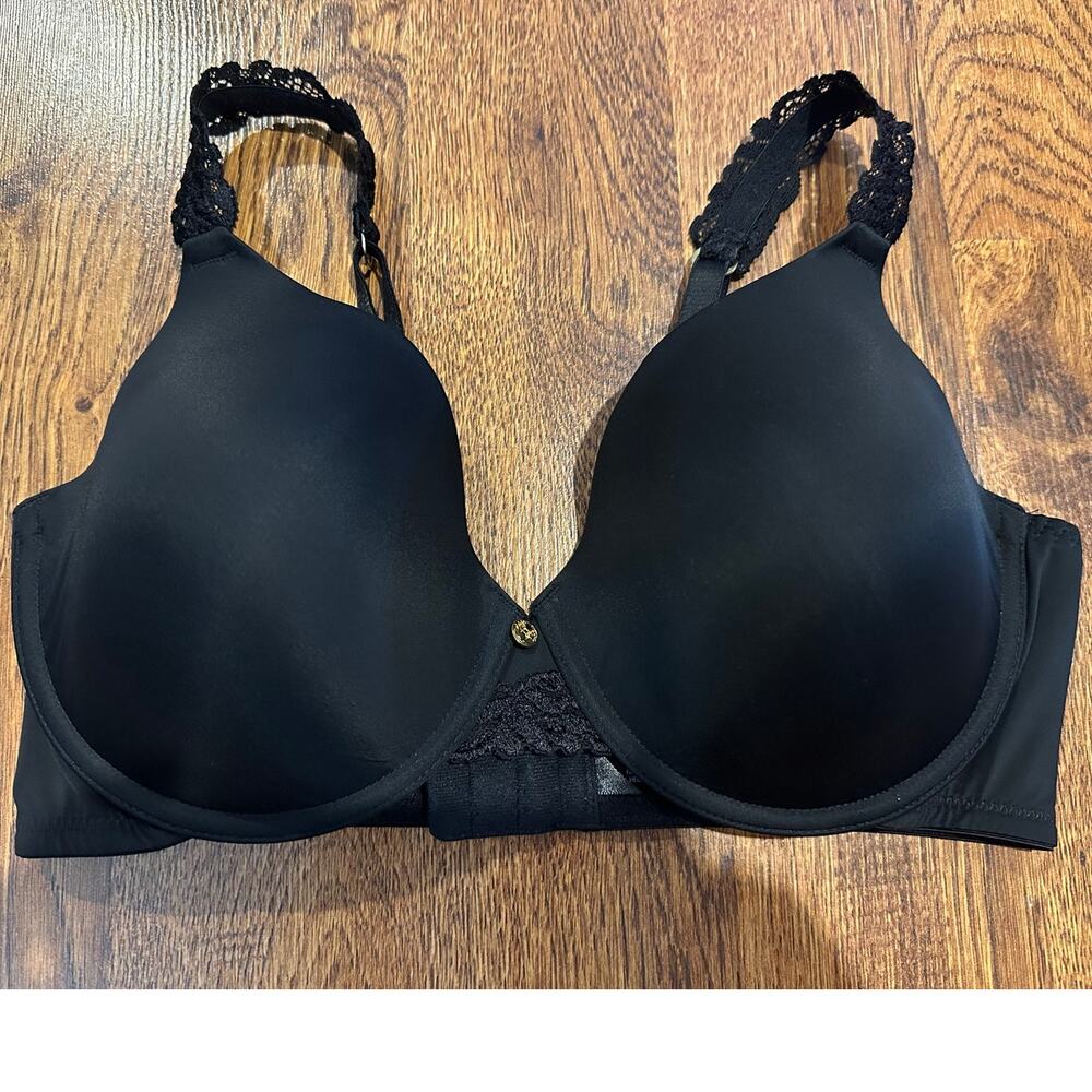 Natori Women's Pure Luxe Contour Underwire T-Shirt Bra β Black β Size 34DD